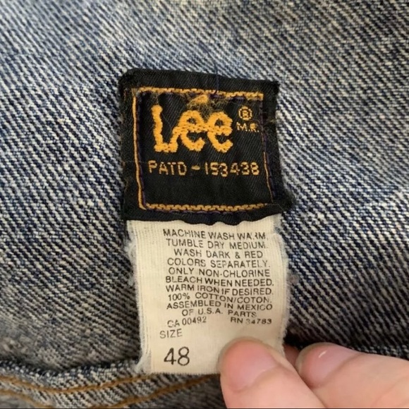 Vtg Lee denim jacket - Picture 4 of 4
